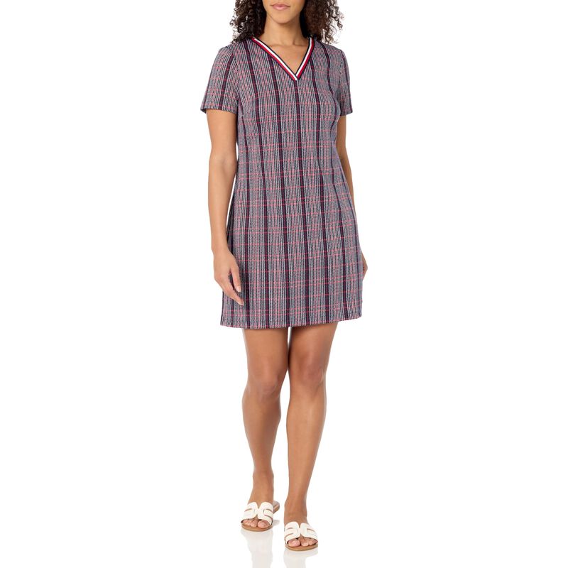 Vestido Tommy Hilfiger Azul Marino Estampado a ... image number null