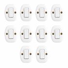 Set 10 Pzas Apagador Sobrep Sencillo Marfil 127v 10a Montana