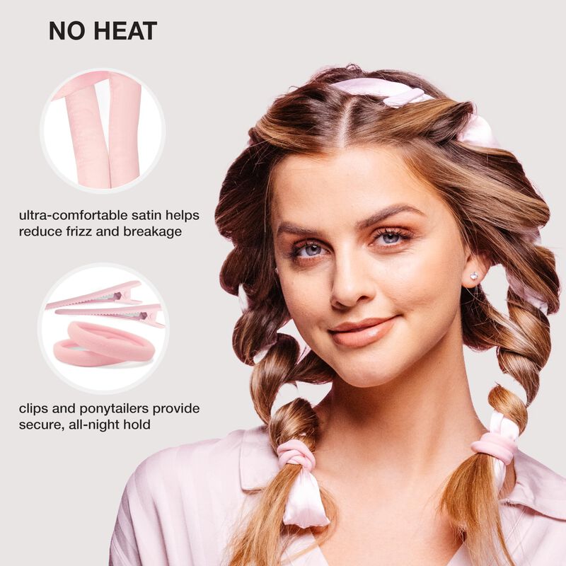 Set Heatless Curls Conair Satin Con Rodillo, Co... image number null