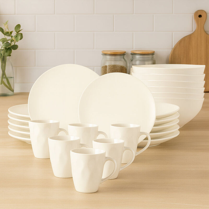 Vajilla TOVE para 6 Personas - Cer&aacute;mica Crema 2... image number null