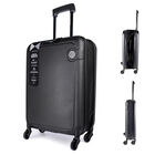 Maleta Carry On 20” Expandible Equipaje de Mano Rígido con Candado, SENDERA , Negro, 84134
