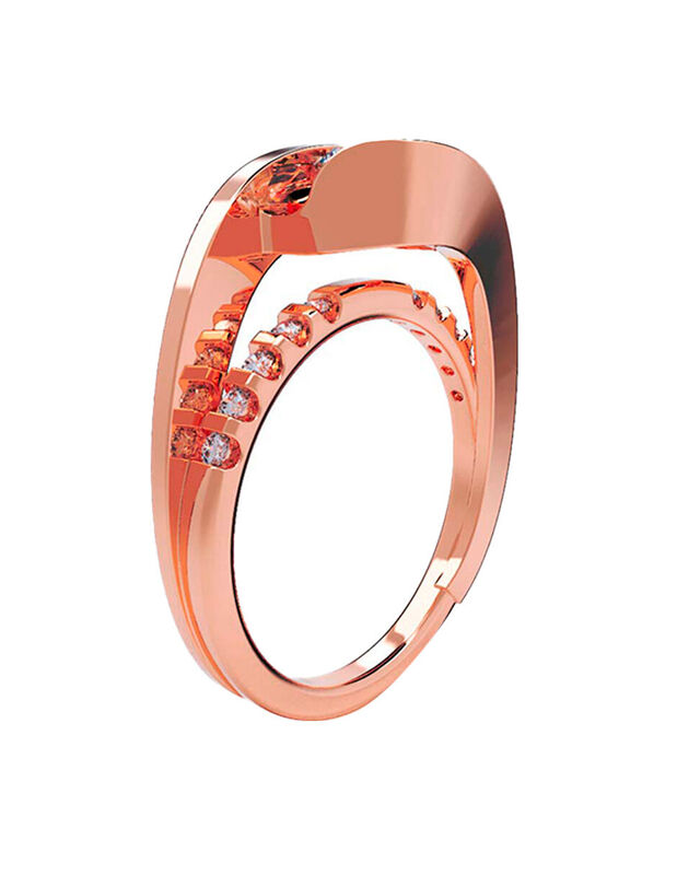 Anillo de Compromiso de 14K con Diamante de Lab... image number null