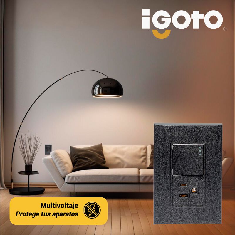 10 Pack Placa de 3 M&oacute;dulos Apagador y contacto ... image number null