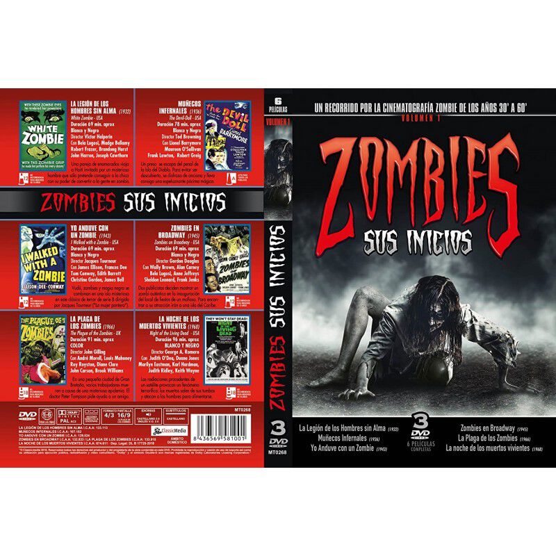 Zombies - Sus Inicios [DVD] (1932, 1936, 1943, ... image number null
