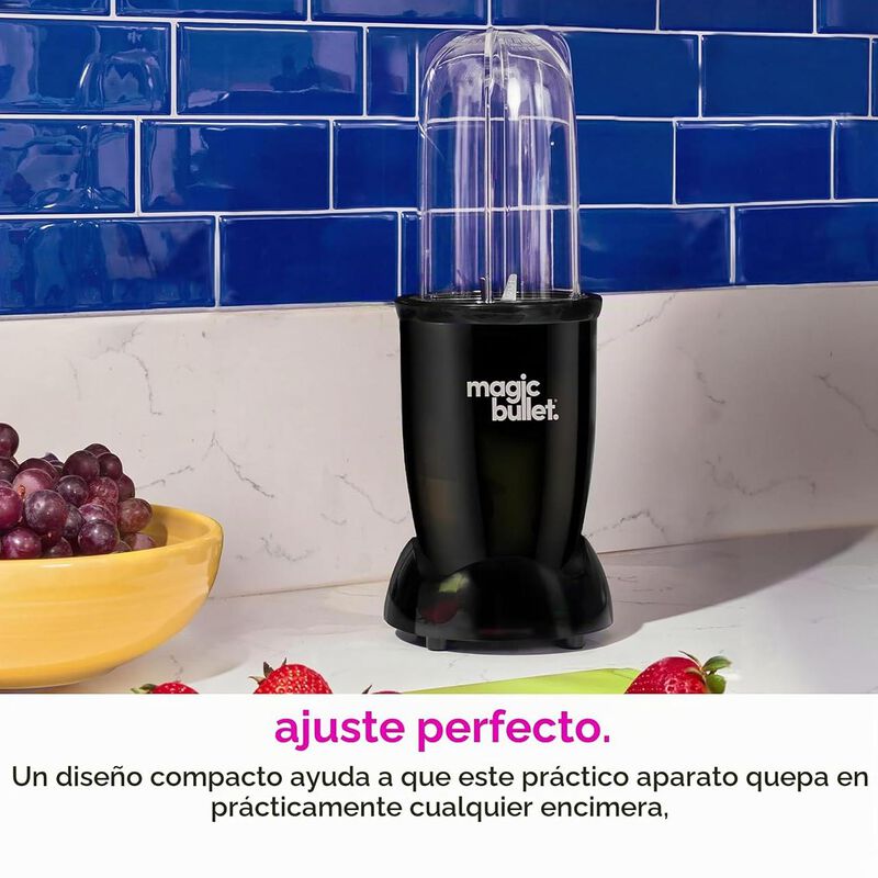 Magic Bullet Blender, Peque&ntilde;o, Negro, Juego De ... image number null