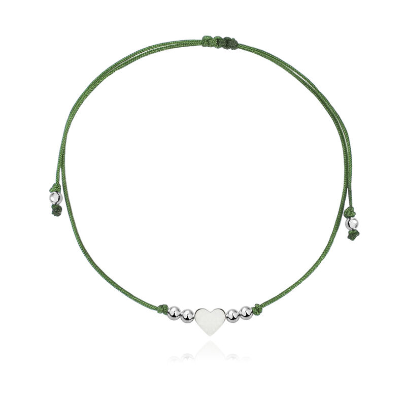 Pulsera Maite De Plata Con Hilo image number null