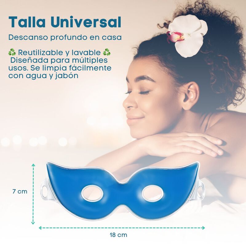 Antifaz de Gel Terapia Fr&iacute;o-Calor para Ojos | M... image number null