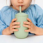 Ezpz Vaso Con Popote Happy Verde N&oacute;rdico