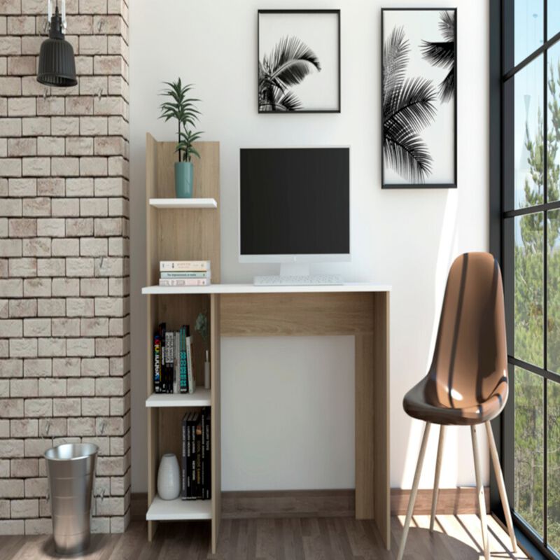 Escritorio Con Repisas Modelo Vilna Color Rover... image number null