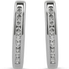 Arracadas Oro Blanco 10k Diamante 9 Mm | Joyer&iacute;as Bizzarro