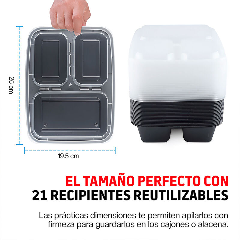 Contenedores para Alimentos Reutilizables Bento... image number null
