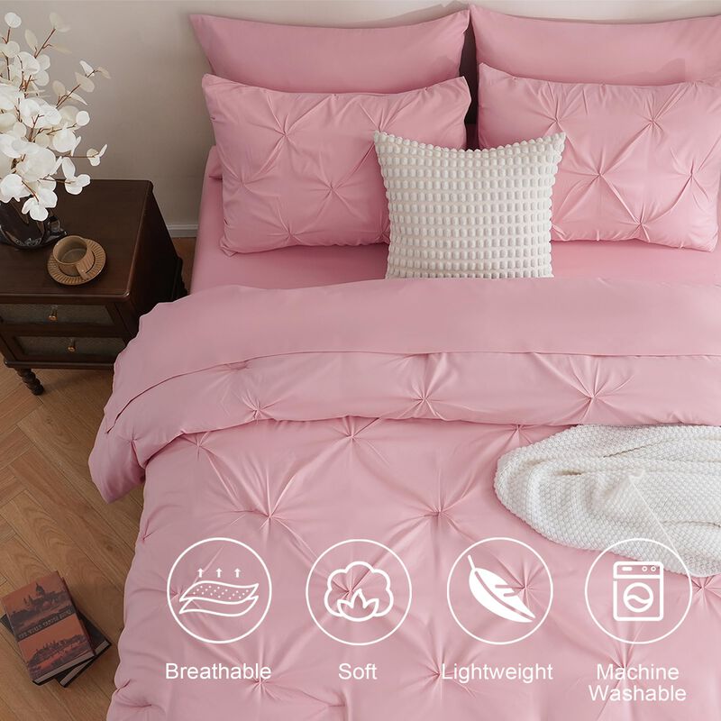 Juego De Edred&oacute;n Downcool Pink Queen Con Cama D... image number null