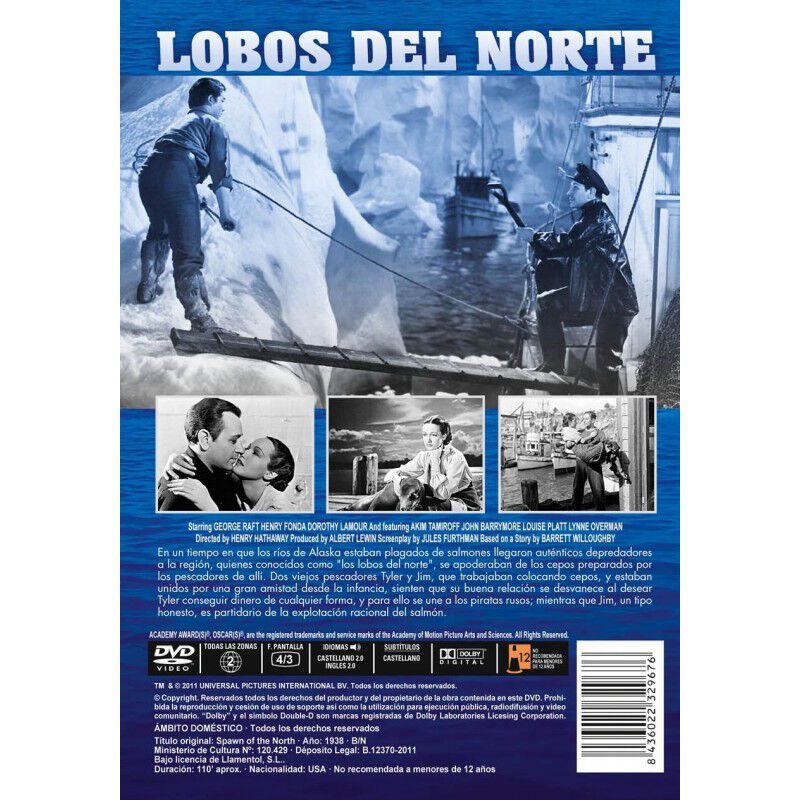 Lobos del Norte [DVD] (1938) Los hijos del nort... image number null