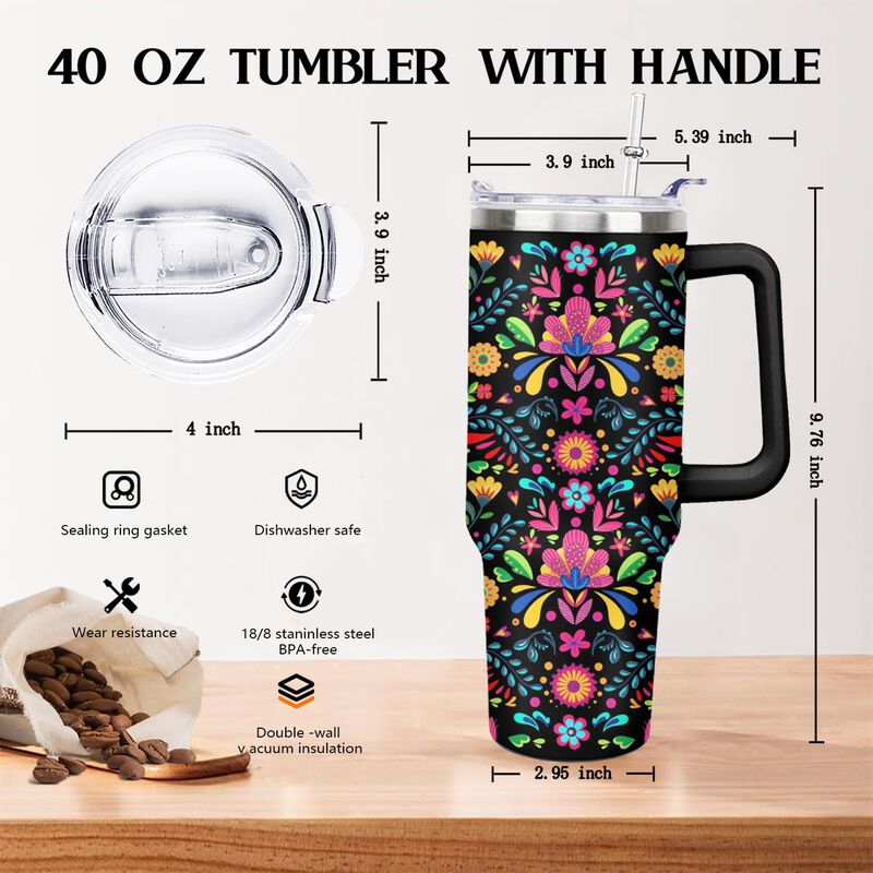 Vaso T&eacute;rmico Ceovfoi 1200 ml Con Asa Y Pajilla image number null