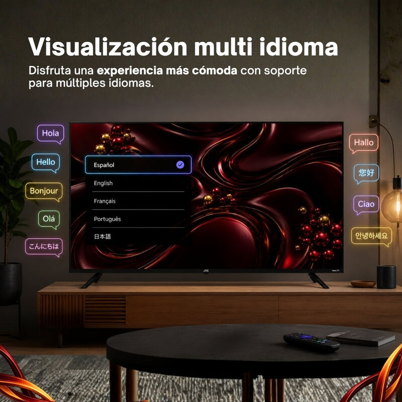 Pantalla Jvc Smart Tv 24 Pulgadas Hd Led Roku T... image number null