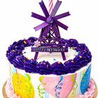 Adorno Para Pastel Euphie Creations 9 cm Morado Sopla‑gira