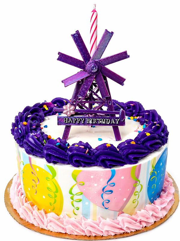 Adorno Para Pastel Euphie Creations 9 cm Morado... image number null