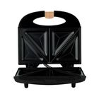 Sandwichera Mirati de 750W con Doble Parrilla y Cocción Rápida para Desayunos Perfectos.