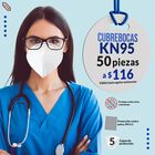 Cubrebocas Kn95 Certificado Precio Mayoreo 50 Piezas