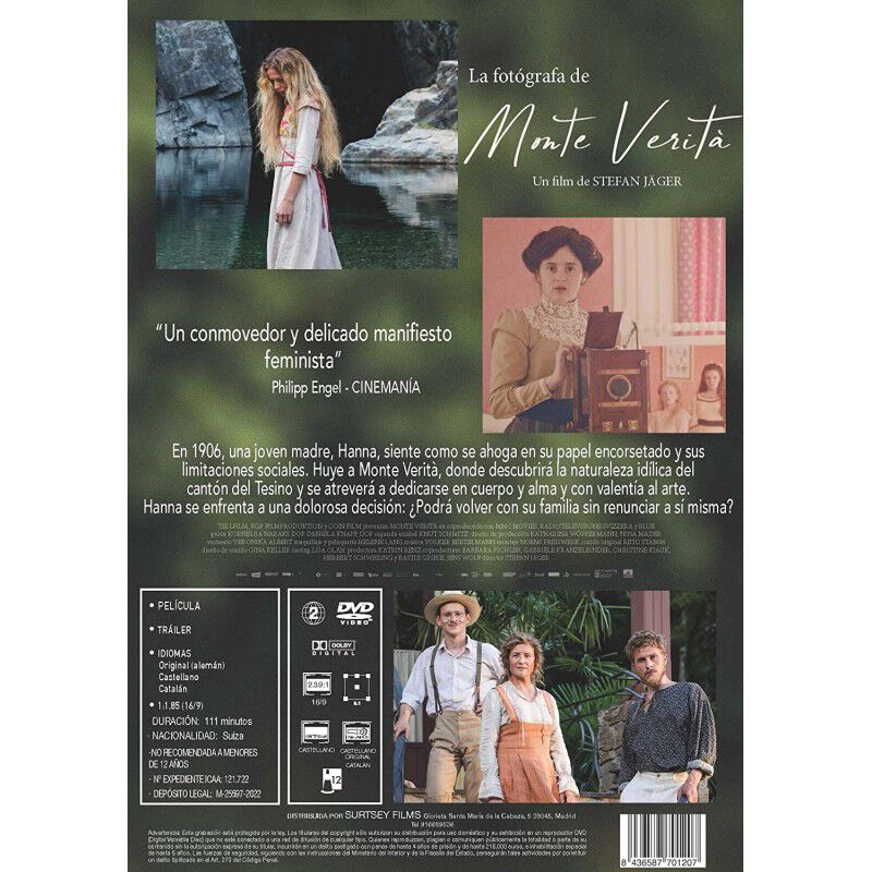La Fot&oacute;grafa De Monte Verit&agrave; [dvd] image number null