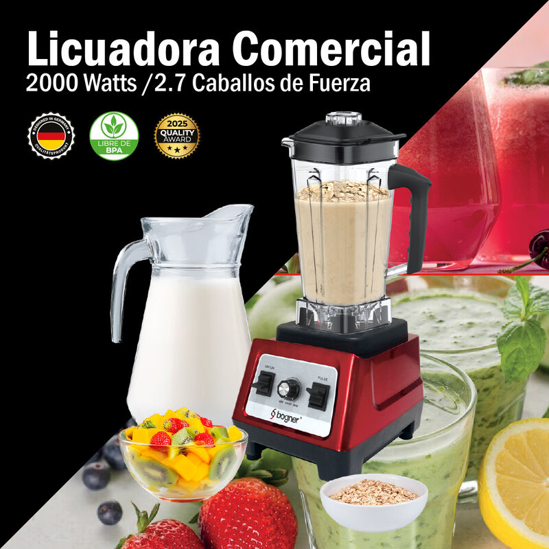 Bogner Licuadora Comercial 2000W 2L Trit&aacute;n BSB0... image number null