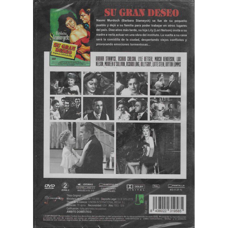 Su Gran Deseo [dvd] (1953) - Todo Lo Que Deseo image number null