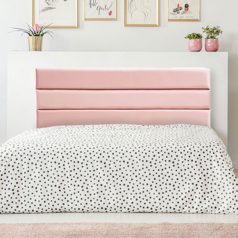Cabecera Queen Size Dicasa Logan Rosa image number null