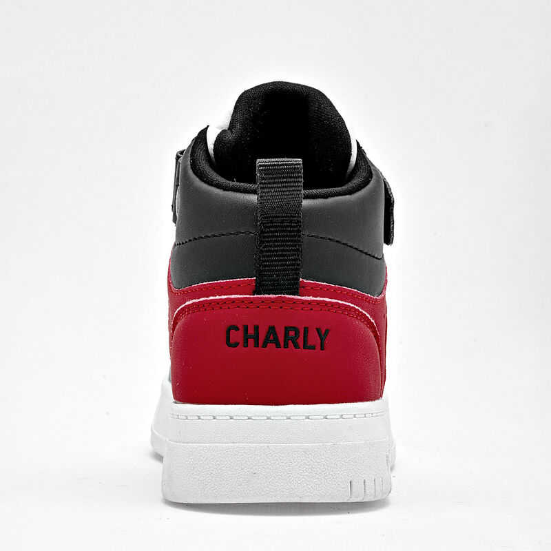 Charly tenis para ni&ntilde;o  rojo negro blanco cod 1... image number null