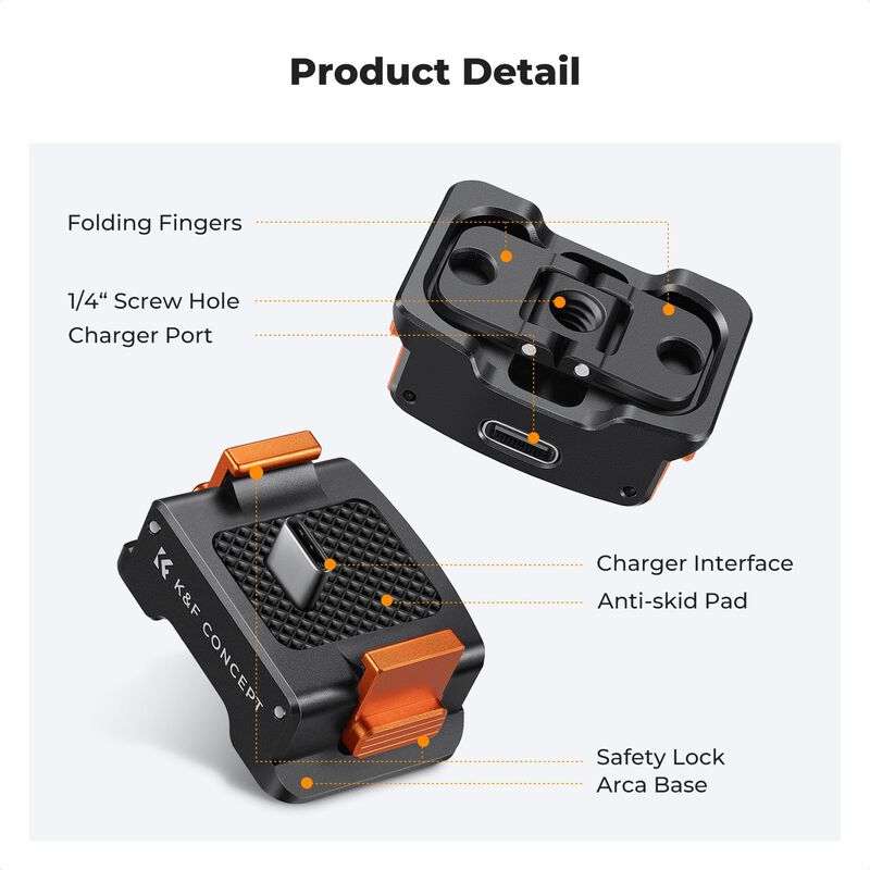 Adaptador De Carga Base K&f Concept Para Dji Os... image number null