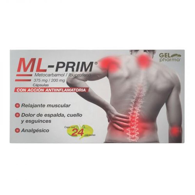 Ml-prim Metocarbamol/Ibuprofeno 375mg/200mg Rel... image number null
