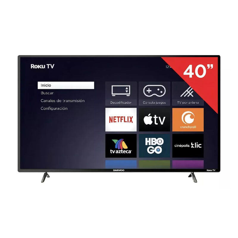 SmartTV Pantalla 40" DAEWOO HD streaming ROKU T... image number null