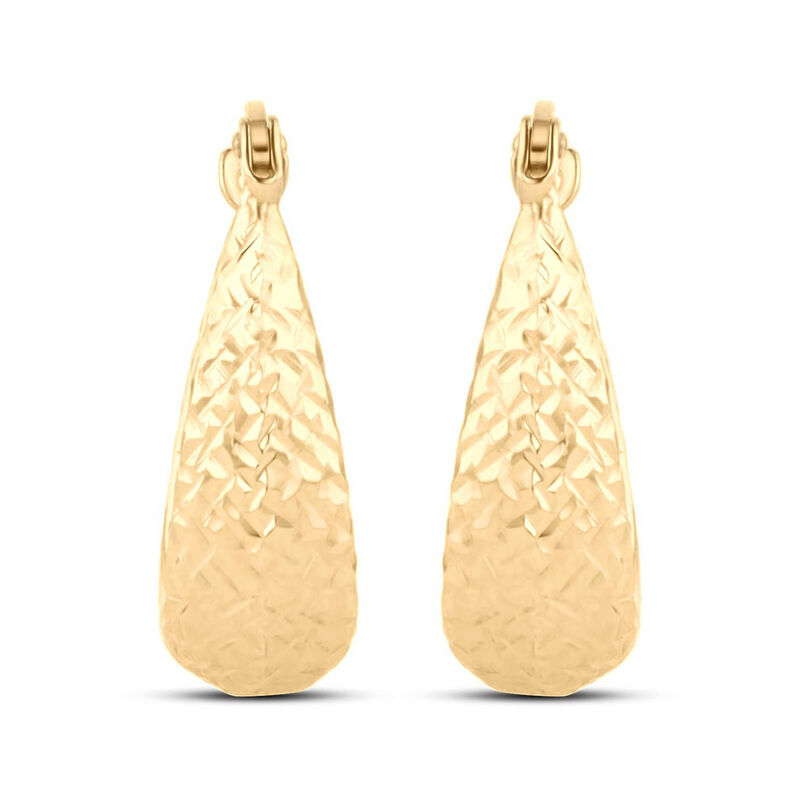 Arracadas Ovaladas De Oro Amarillo 14K (22 X 14... image number null