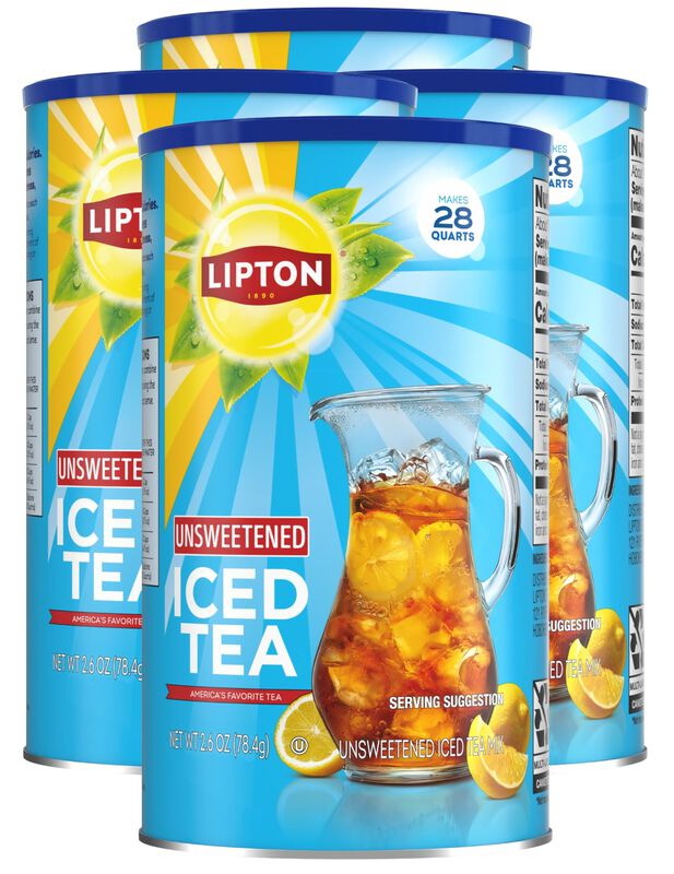 Lipton T&eacute; Negro Sin Az&uacute;car 112 l &ndash; Paquete De 4 image number null