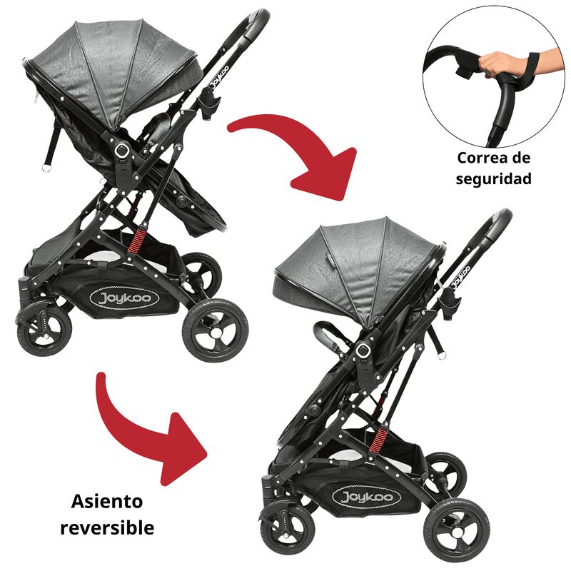 Carriola para Beb&eacute; con Portabeb&eacute; Reversible Con... image number null