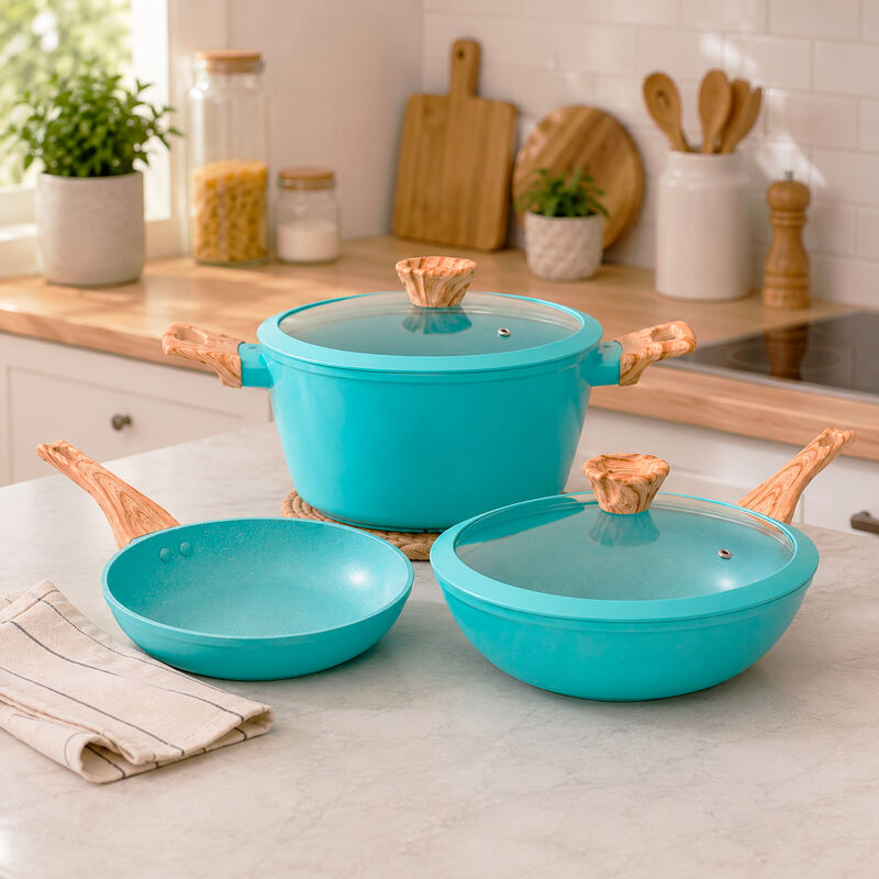 Bater&iacute;a De Cocina Harraz Cookware 5 Piezas Jade image number null