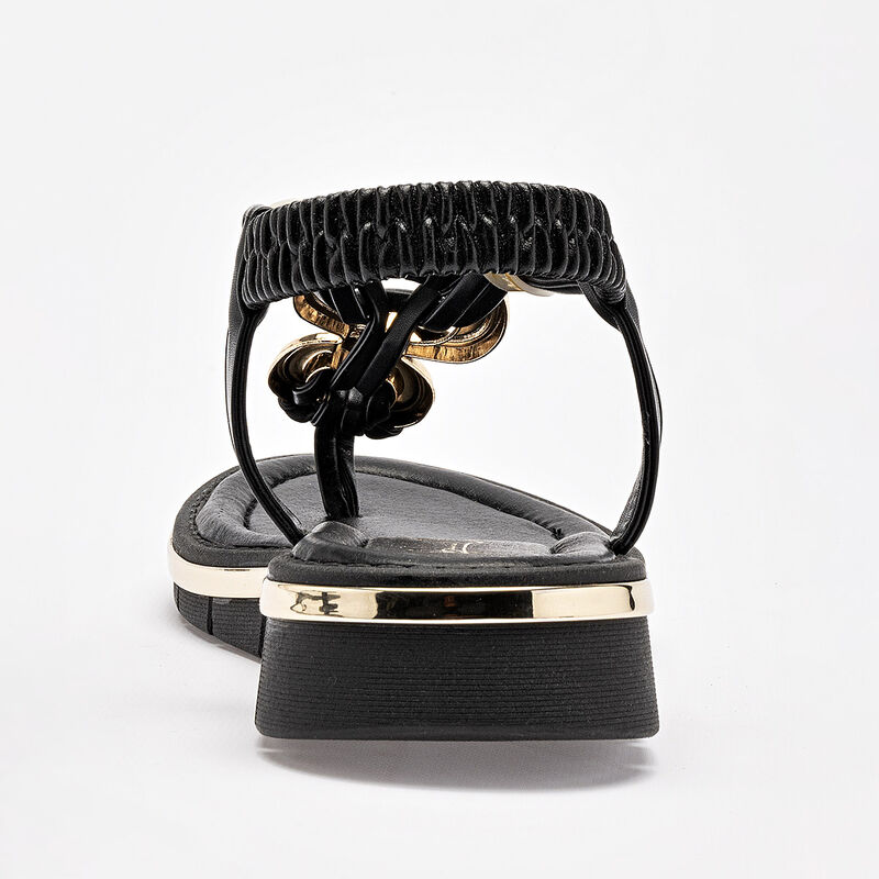 Been Class sandalia piso para mujer negro cod 1... image number null