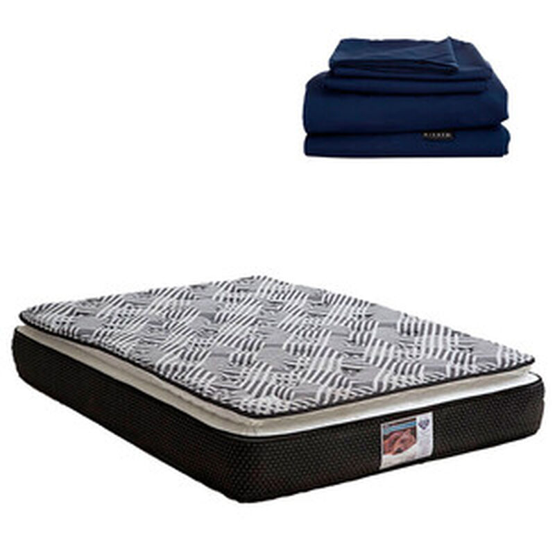 Colch&oacute;n Queen Size Spring Air Omega+S&aacute;banas Dic... image number null