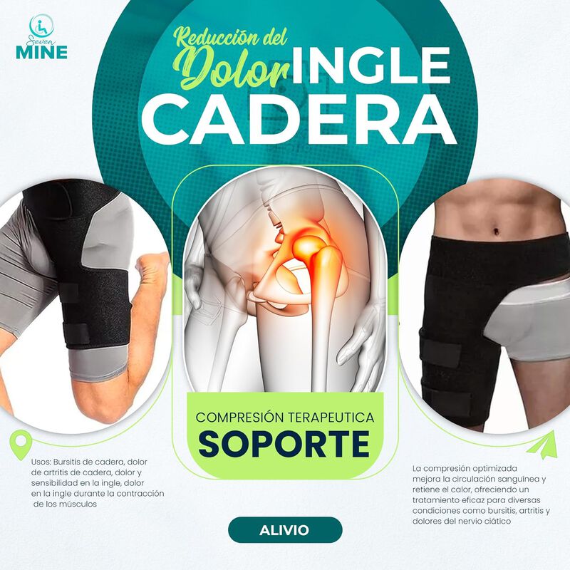 Soporte Estabilizador De Cadera E Ingle - Compr... image number null
