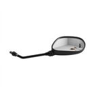 Espejos Ovalado Motocicleta Base Metalica Negro 2p Sparelli