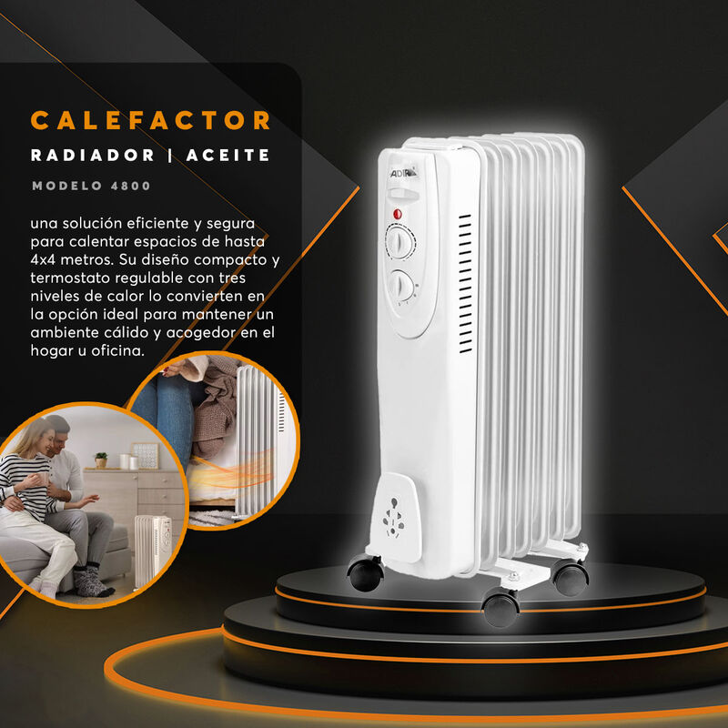 Calefactor Radiador De Aceite 4800 image number null
