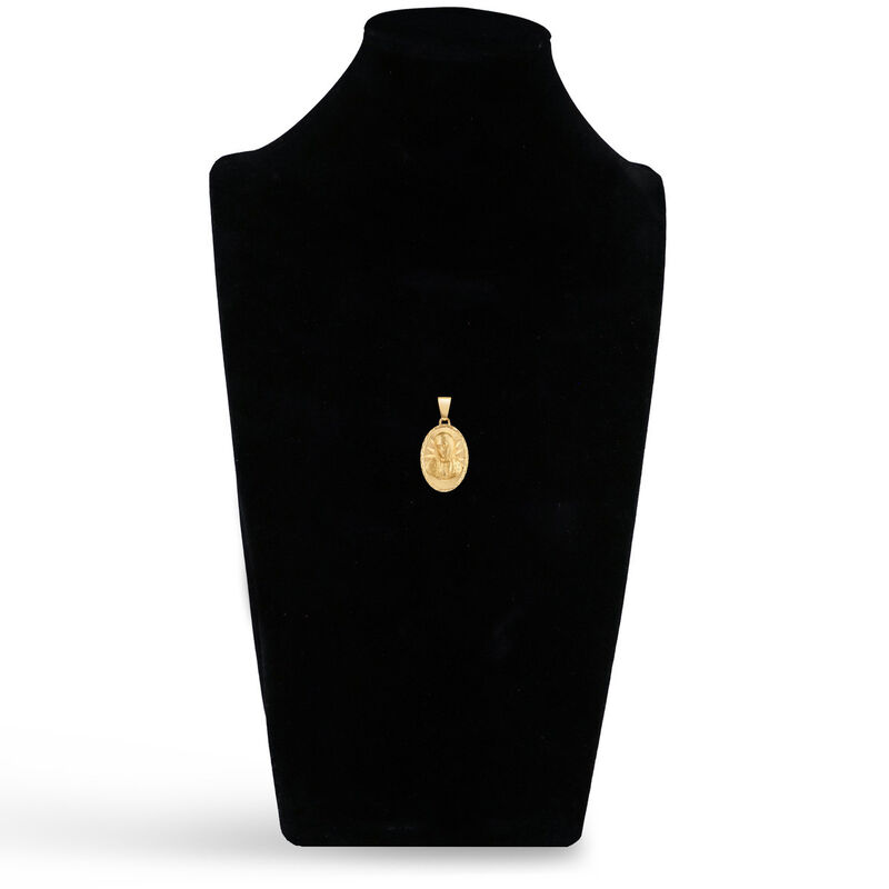 Medalla Ovalada Oro Amarillo 14K Virgen Busto 2... image number null