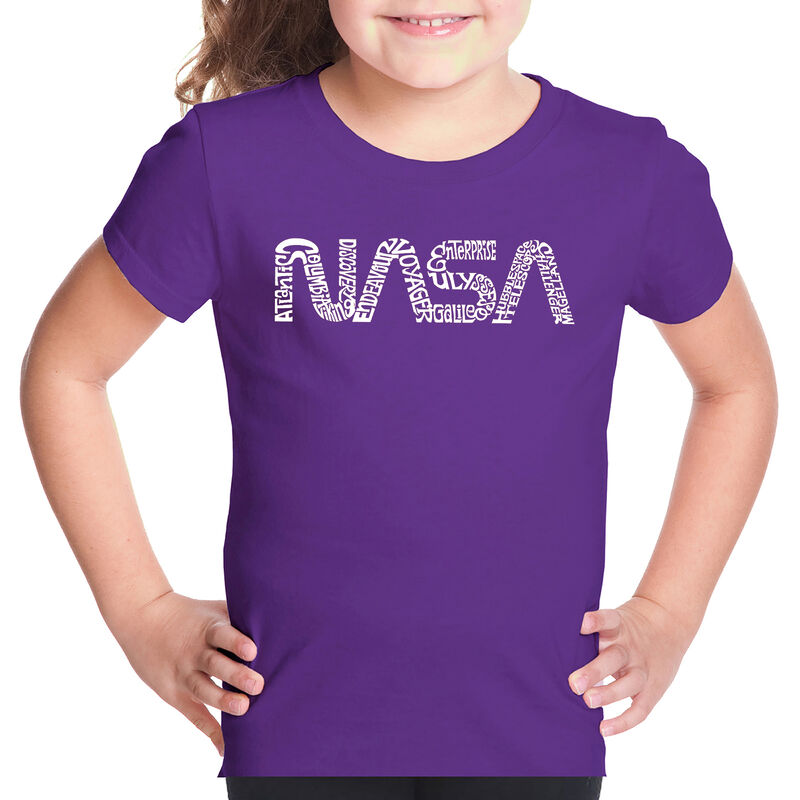 Camiseta Word Art Para Ni&ntilde;a - Gusano NASA - Mor... image number null