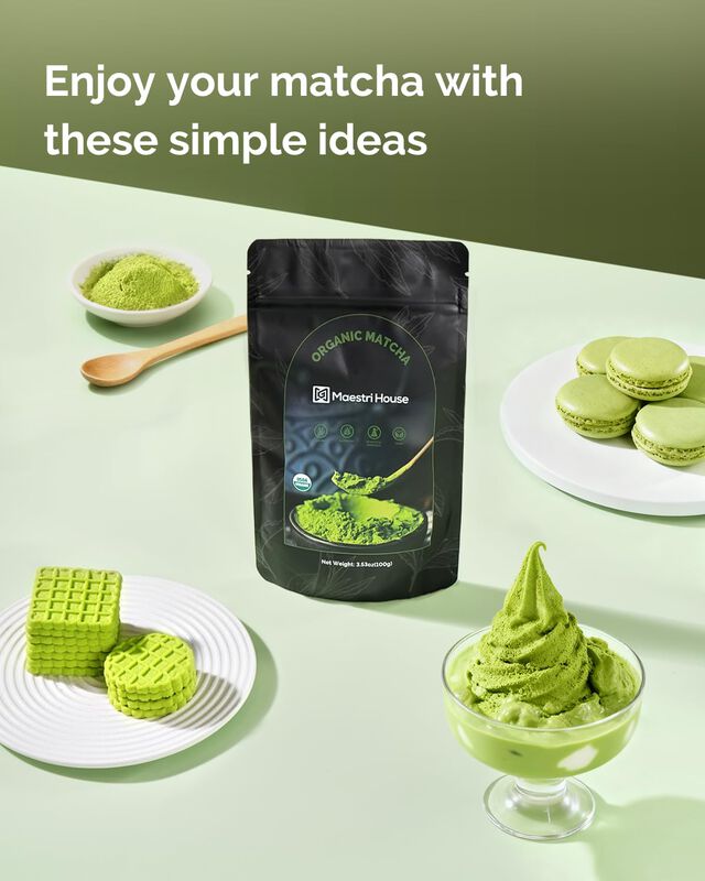 Polvo De Matcha Maestri House 100 g Org&aacute;nico Us... image number null