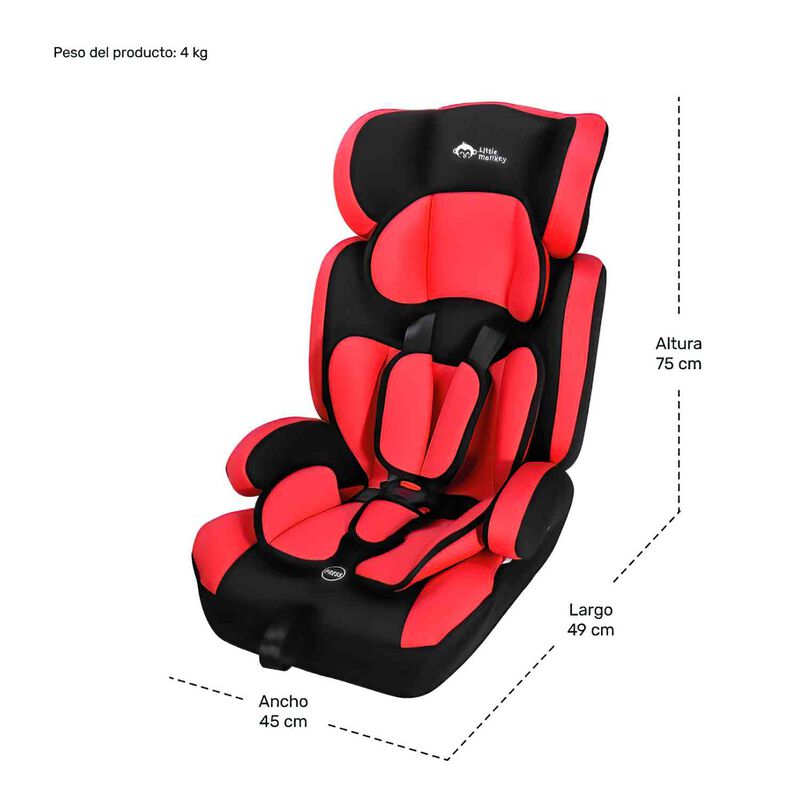 Autoasiento Seguridad Silla Ni&ntilde;o 9m A 12 A&ntilde;os E... image number null