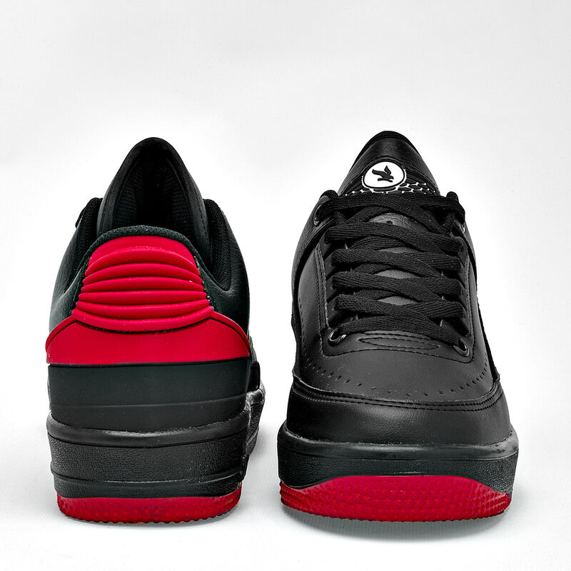 American Fire Tenis urbano para joven negro roj... image number null