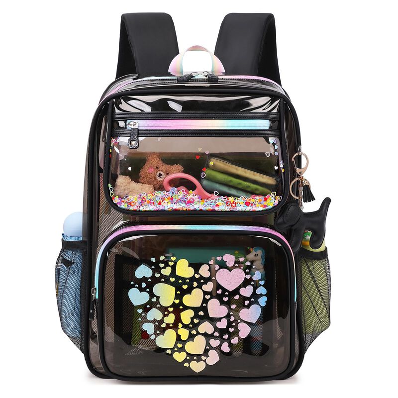 Mochila Transparente Moonbaby Lovely Para Ni&ntilde;as... image number null