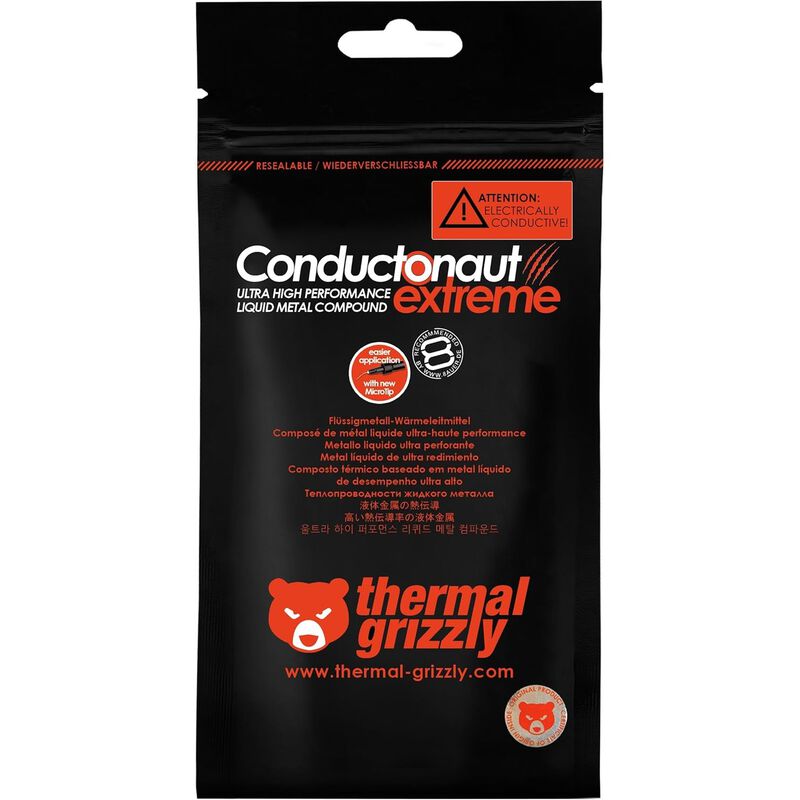 Thermal Grizzly Conductonaut Extreme Metal L&iacute;qu... image number null