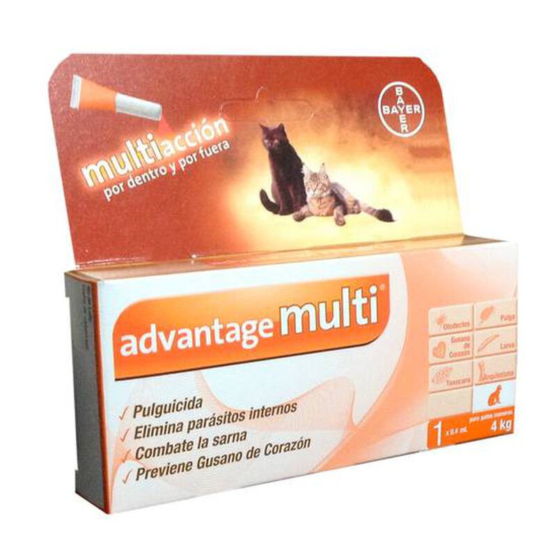 Advantage Multi 04 ml Gato de Hasta 4 kg Despar... image number null