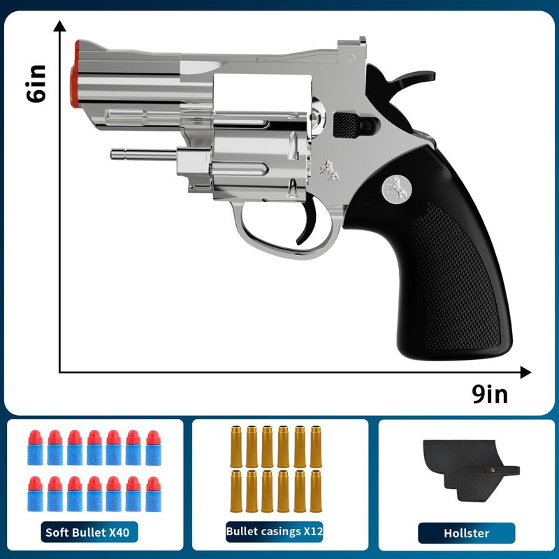 Pistola De Juguete Foam Blaster Soft Bullet Rev... image number null