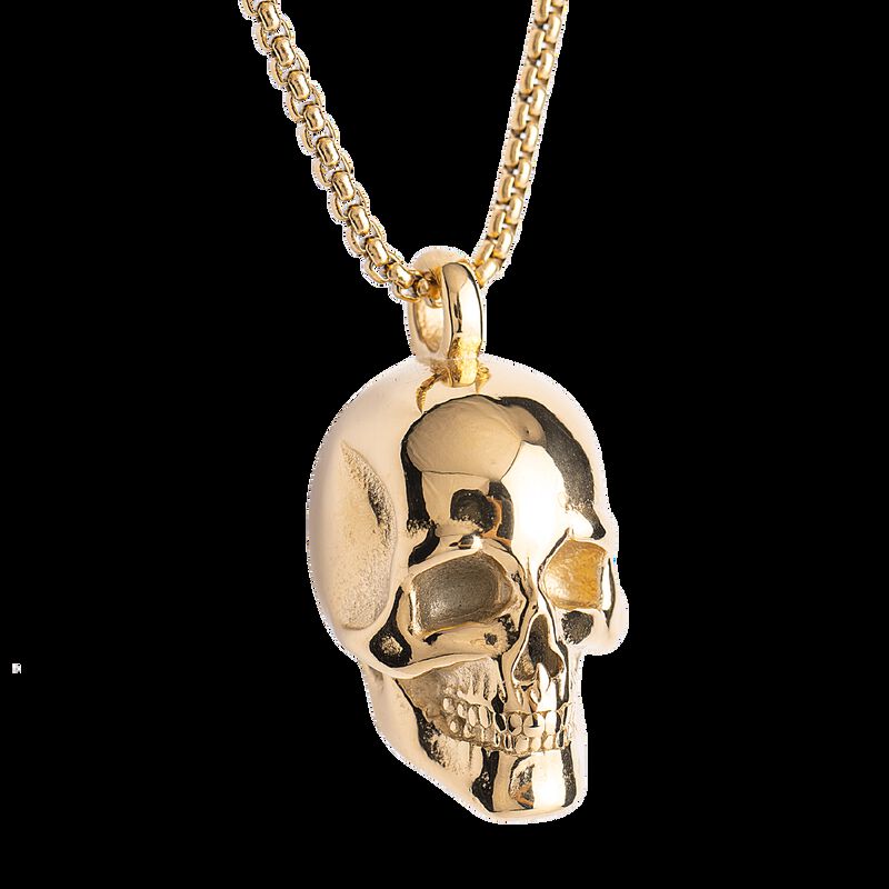 Collar Hombre Dije Calavera, Cadena Acero Inoxi... image number null